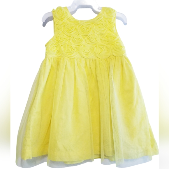 Carter's Yellow Rosette Dress Size 12M - Picture 1 of 10